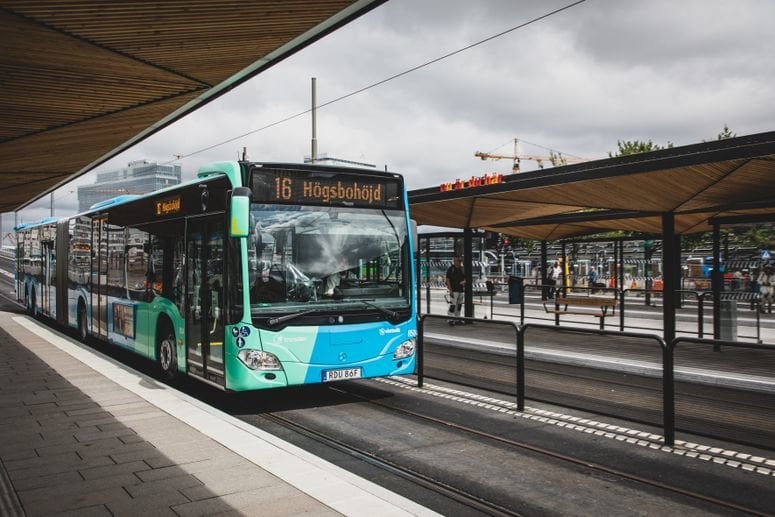 Tillfällig stängning av framdörren på Västtrafiks bussar